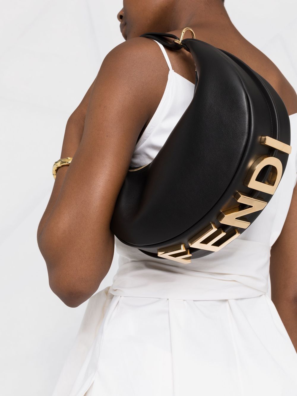 Fendi Women Fendigraphy Small Hobo Bag