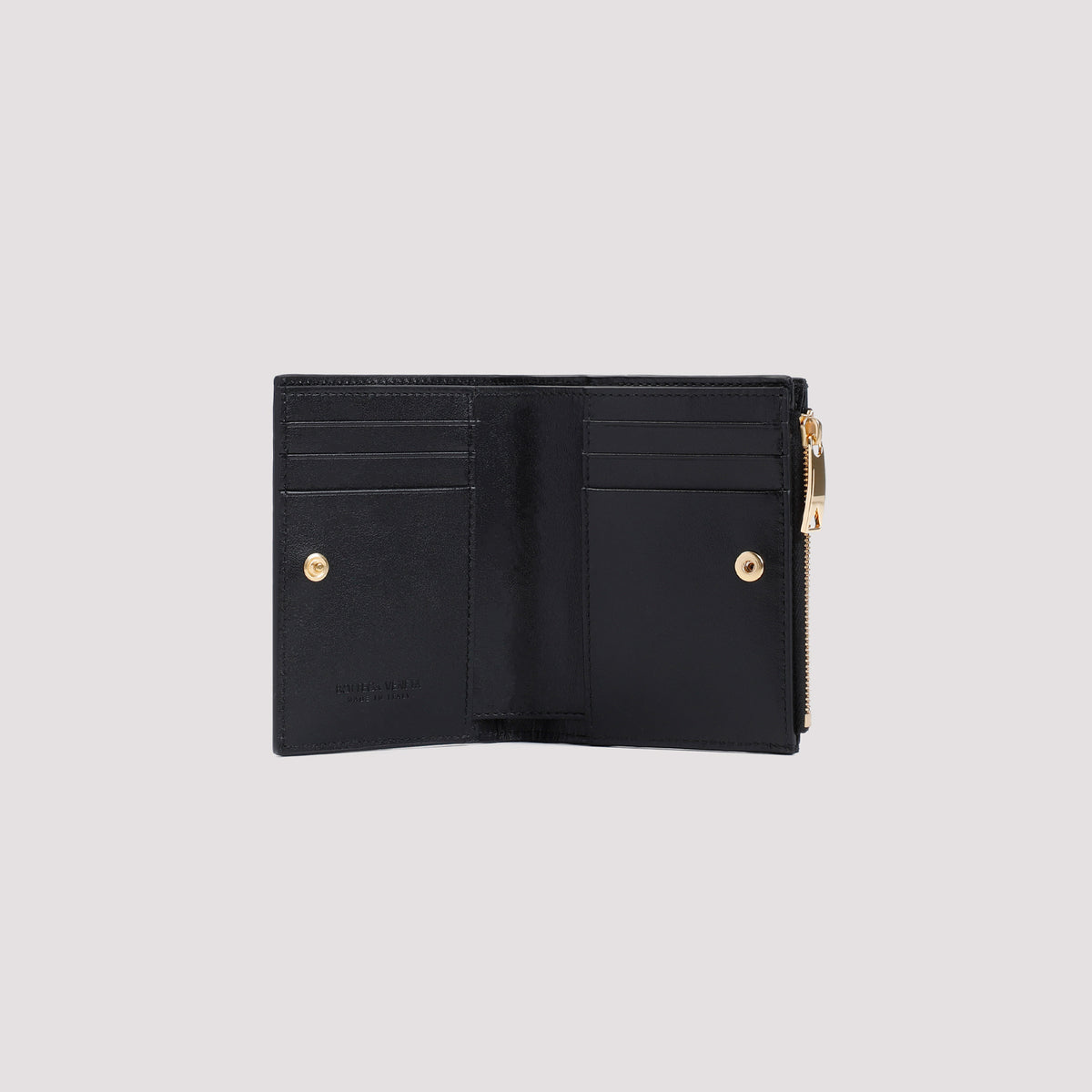 Bottega Veneta Small Intrecciato Bi-Fold Zip Wallet Women
