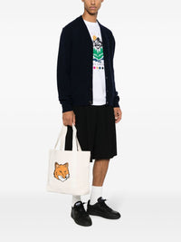 MAISON KITSUNÉ Maison Kitsuné Women Fox Head Canvas Tote Bag