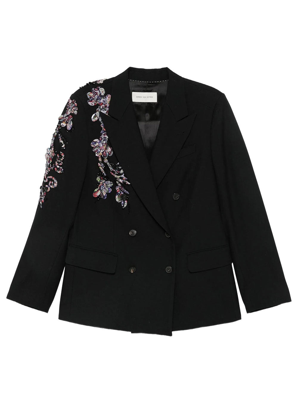 DRIES VAN NOTEN Giacca Doppiopetto Regular Fit Con Ricami Women