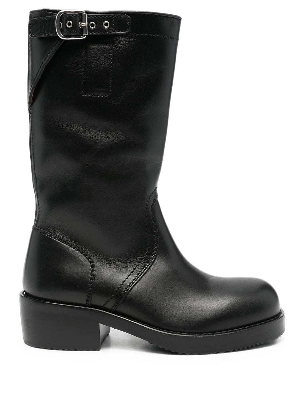 Dries Van Noten Women Stivali Biker In Pelle