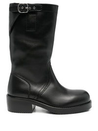 DRIES VAN NOTEN Stivali Biker In Pelle Women
