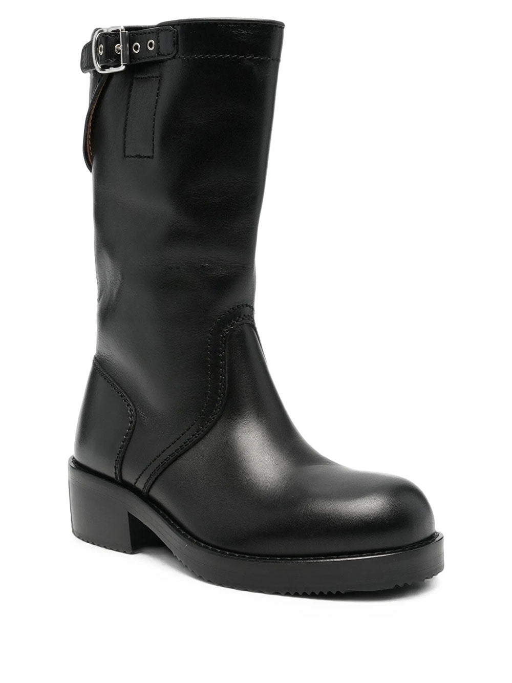 DRIES VAN NOTEN Stivali Biker In Pelle Women