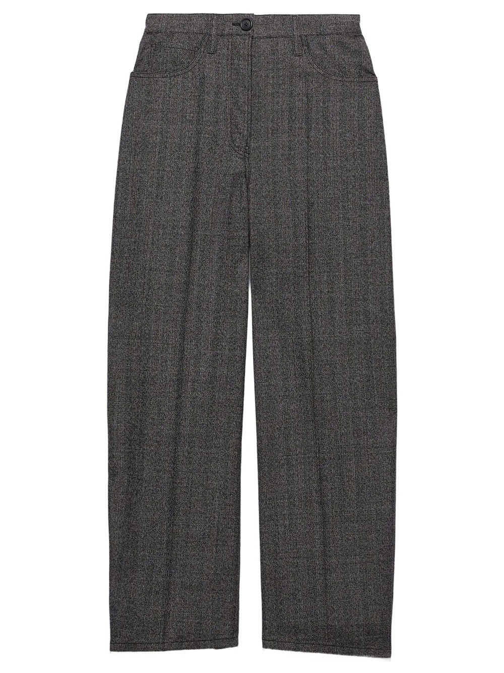 PRADA Prada Women Pantaloni In Lana Mouliné