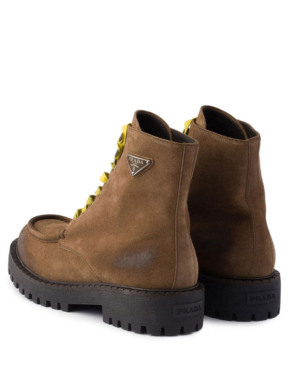 PRADA Stivaletti Stringati In Pelle Scamosciata Women