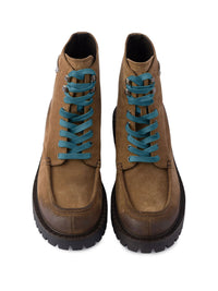PRADA Stivaletti Stringati In Pelle Scamosciata Women