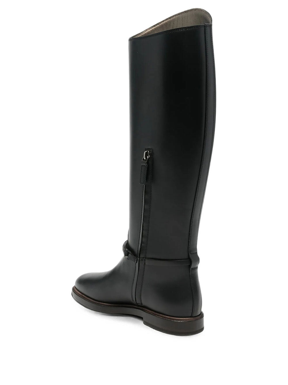 BRUNELLO CUCINELLI Stivali In Pelle Con Monile Women