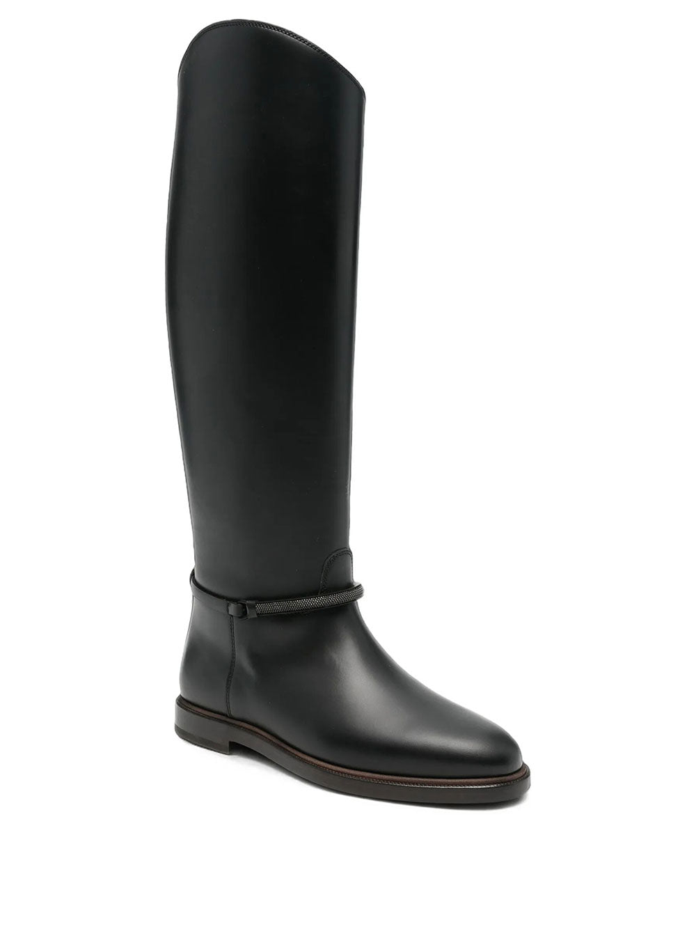 BRUNELLO CUCINELLI Stivali In Pelle Con Monile Women