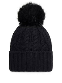 Moncler Women Berretto In Misto Lana E Cashmere Con Pon Pon