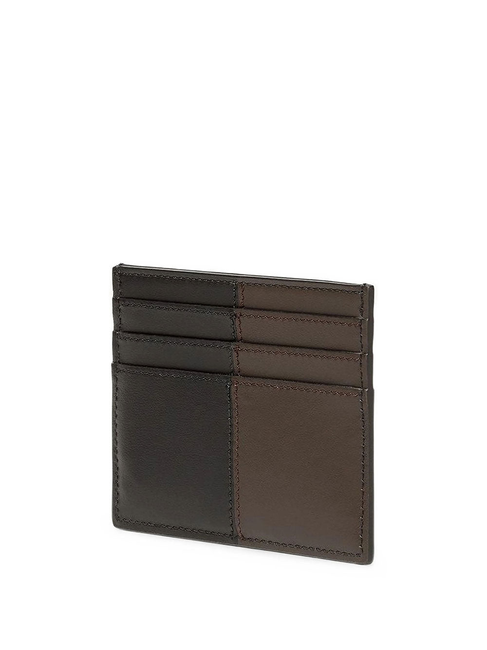 FENDI Portacarte "Ff Double" In Pelle Bicolor Women