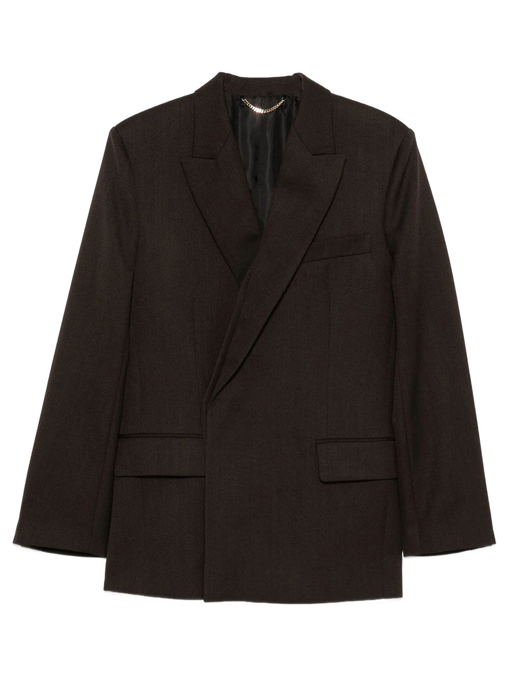 VICTORIA BECKHAM Blazer Monopetto In Twill Mouliné Women