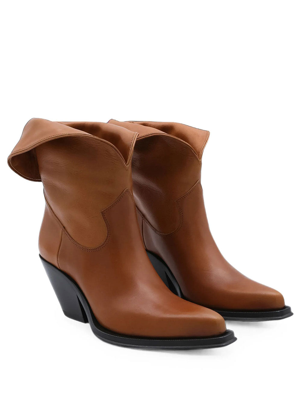 CHLOÉ Stivaletti "Azelan" In Pelle Semi-Lucida Women