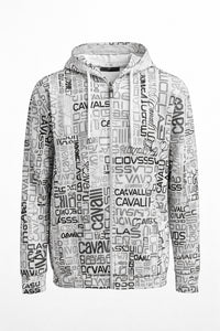 Cavalli Class Signature Lightweight Logo Zip Hoodie – L