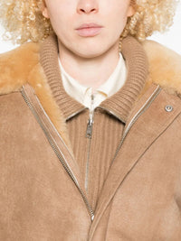 Prada Women Shearling Bomber Jacket