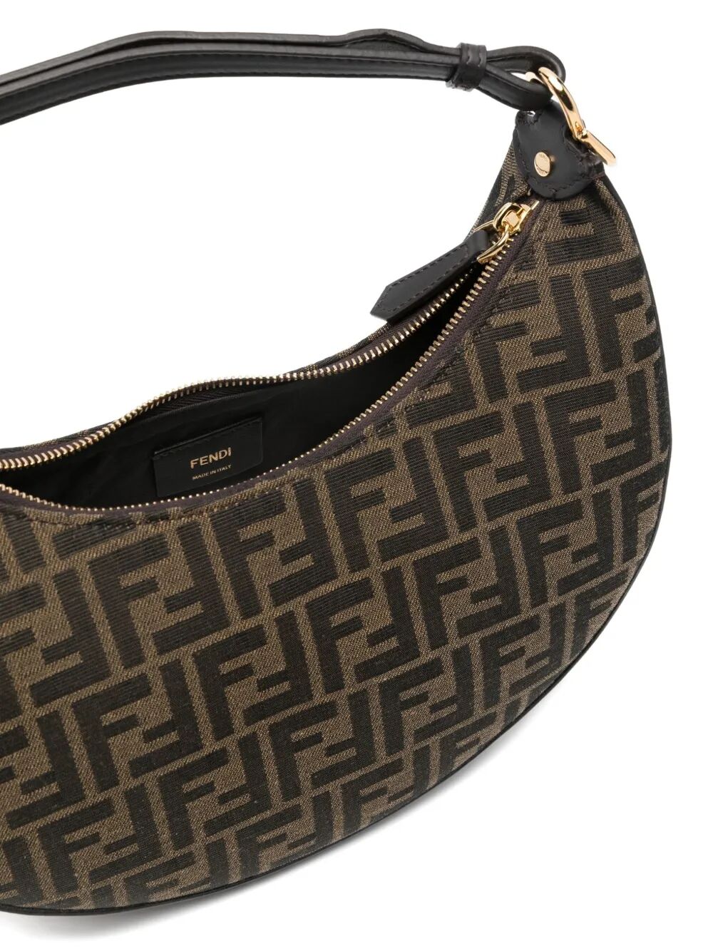 Fendi Women Fendigraphy Small Ff Jacquard Hobo Bag