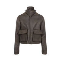 RICK OWENS Rick Owens Tower Alice Leather Jacket Men