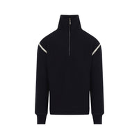 Maison Margiela Elbow Patch Quarter Zip Sweater Men