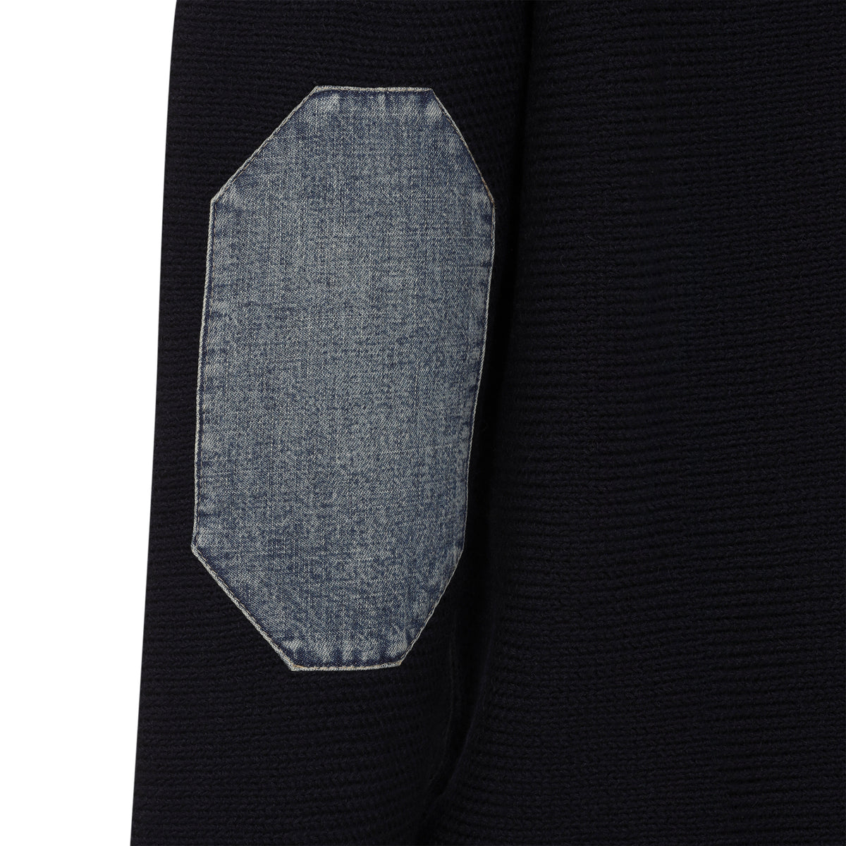Maison Margiela Elbow Patch Quarter Zip Sweater Men