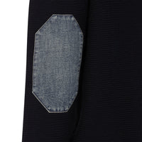 Maison Margiela Elbow Patch Quarter Zip Sweater Men
