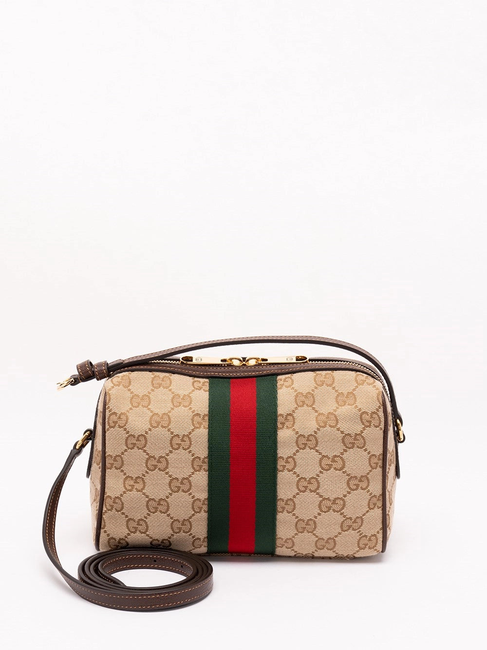 Gucci Gucci Women Horsebit Web Crossbody Bag