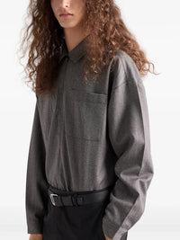Prada Men Wool Shirt Jacket