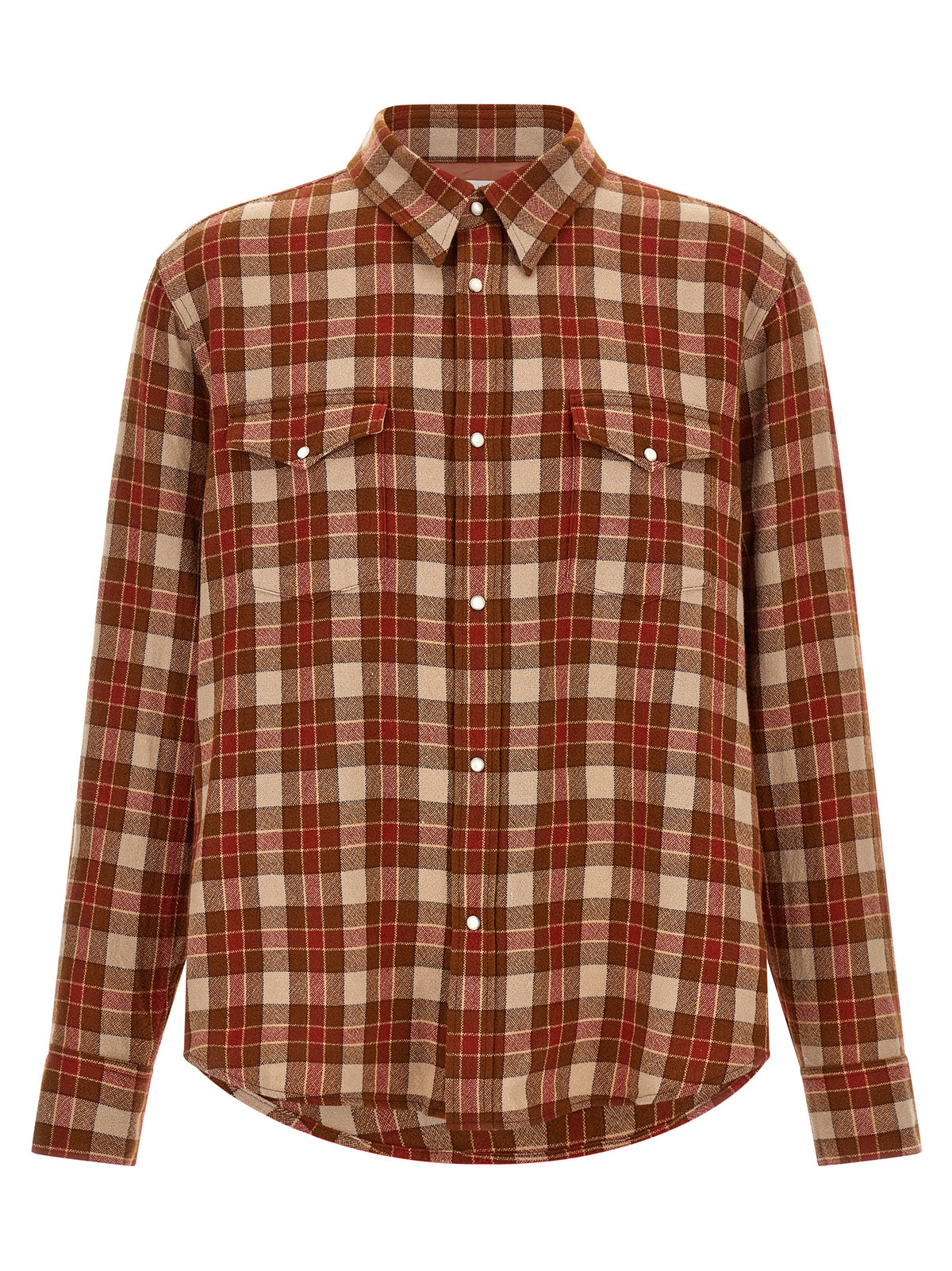 Visvim Men Red 'Meridian Check' Shirt