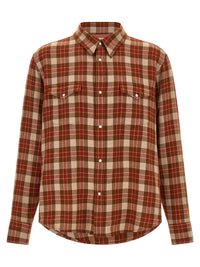 Visvim Men Red 'Meridian Check' Shirt