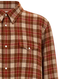Visvim Men Red 'Meridian Check' Shirt