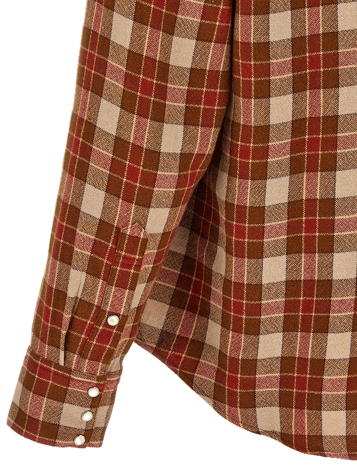 Visvim Men Red 'Meridian Check' Shirt