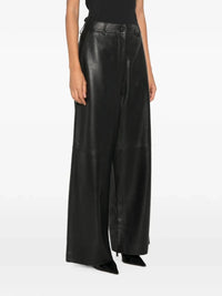 P.a.r.o.s.h. P.A.R.O.S.H. Women Leather Wide-Leg Pants