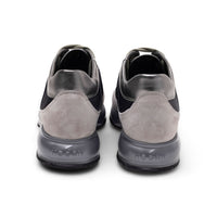 Hogan Interactive Allacciato Metallic-Panel Suede Sneakers