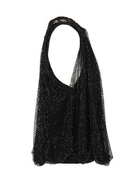Sportmax Women Mesh Top With Crystals