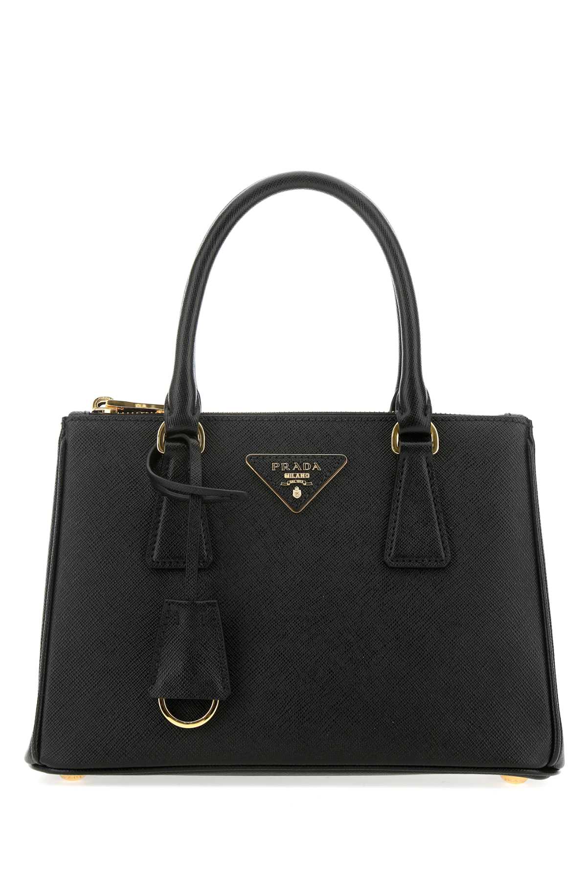PRADA Prada Women Black Leather Mini Galleria Handbag