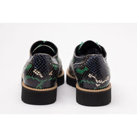 Hogan Snakeskin Platform Brogue Boots