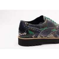 Hogan Snakeskin Platform Brogue Boots