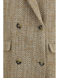 MARANT ETOILE Marant Etoile Women Pilda Herringbone Wool-Blend Coat