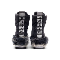 Hogan Fur-Trimmed Platform Boots