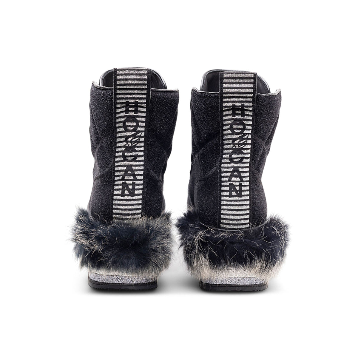 Hogan Fur-Trimmed Platform Boots