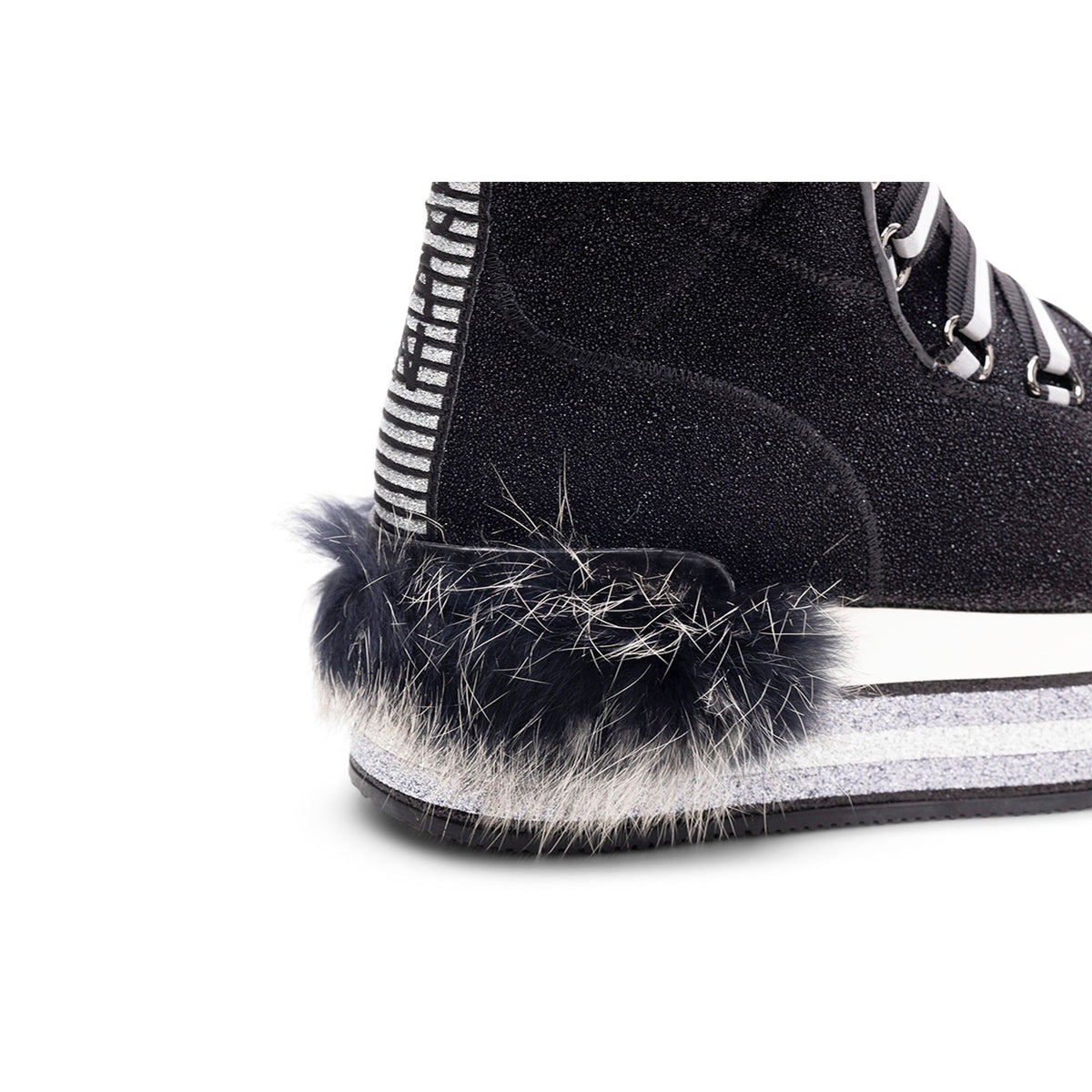 Hogan Fur-Trimmed Platform Boots