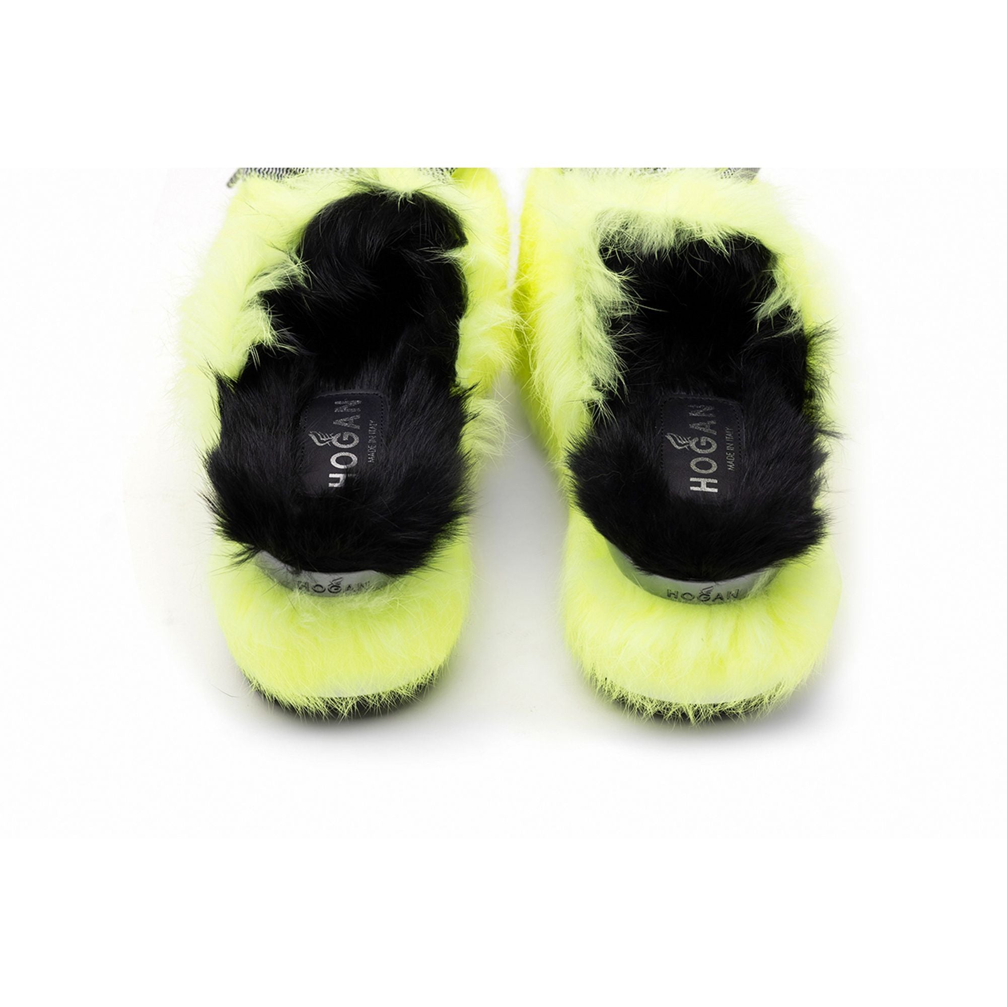 Hogan Fur-Trimmed Lace-Up Slip-On Sneakers