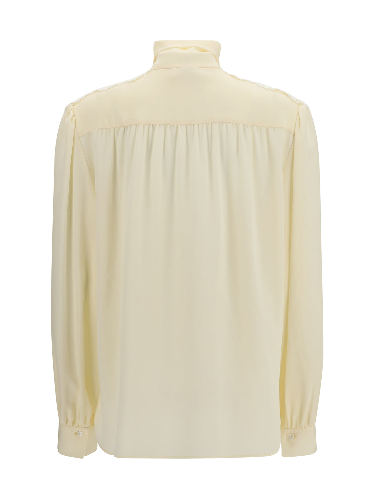 CHLOÉ Chloé Women Bow Blouse With Embroidered Shoulders