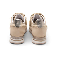 Hogan Metallic-Trimmed Shearling Sneakers
