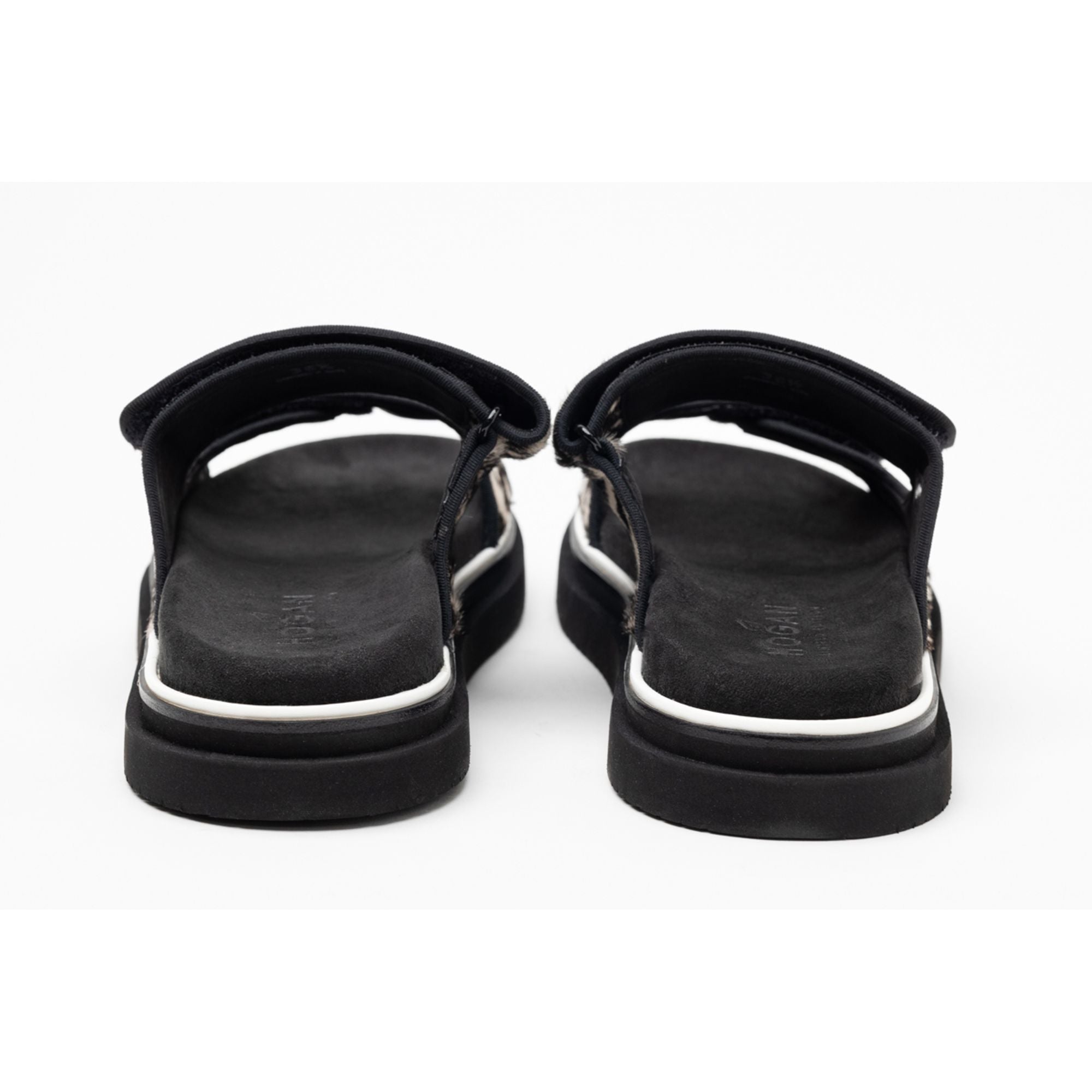 Hogan Double-Strap Flat Sandals
