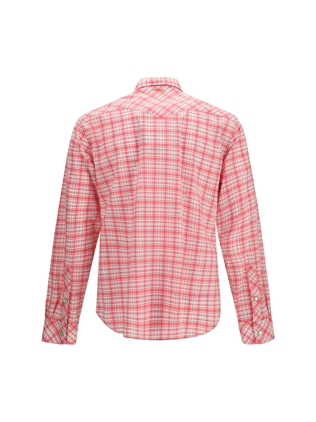 Versace Men Slim Checked Cotton Poplin Shirt