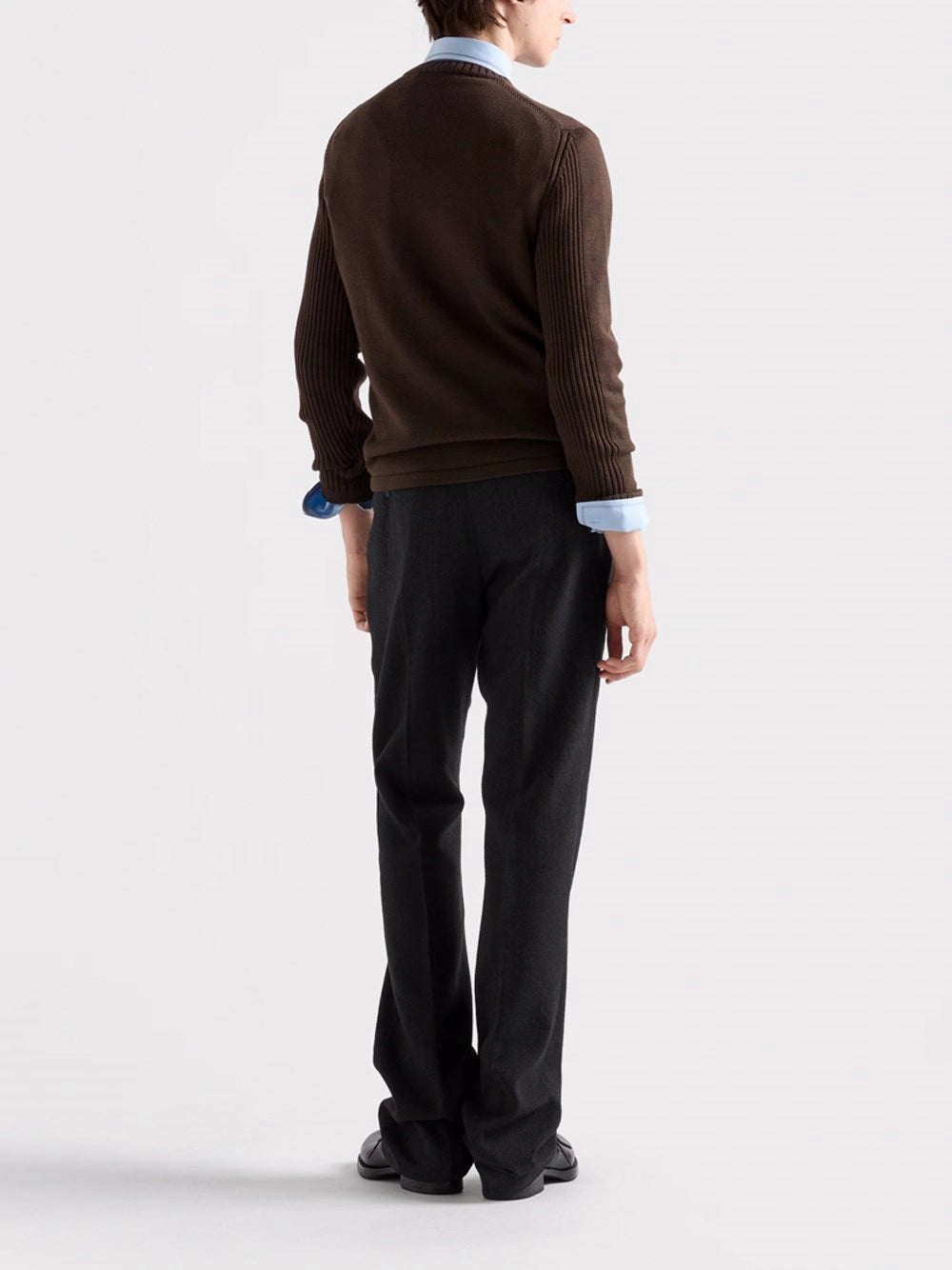 Prada Men Sweater With Re-Nylon Detail