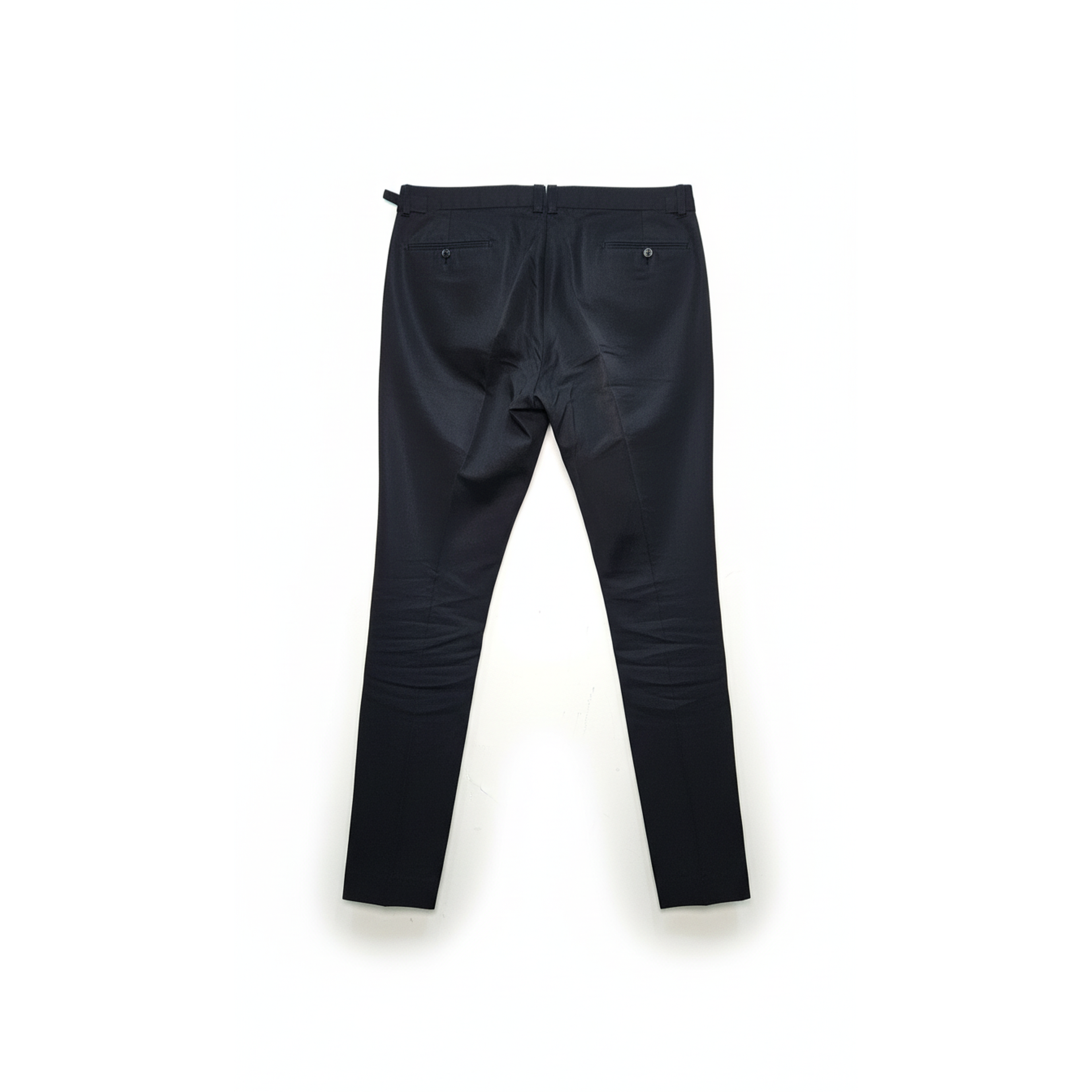 Tom Ford Cotton-Silk Blend Black Side-Adjuster Trousers