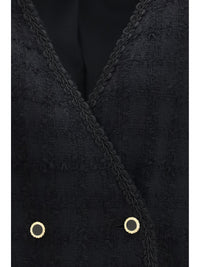 ALESSANDRA RICH Alessandra Rich Women Double-Breasted Checked Bouclé Tweed Jacket