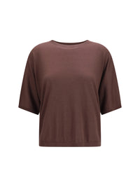 BRUNELLO CUCINELLI Brunello Cucinelli Women Short-Sleeve Cashmere And Silk Sweater