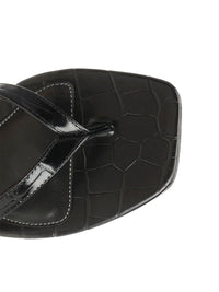 Toteme Toteme Women Croco-Embossed Flip Flops