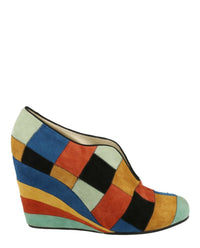 Ferragamo Ferragamo Womens Patchwork Archive Limited Edition 1942 Wedges